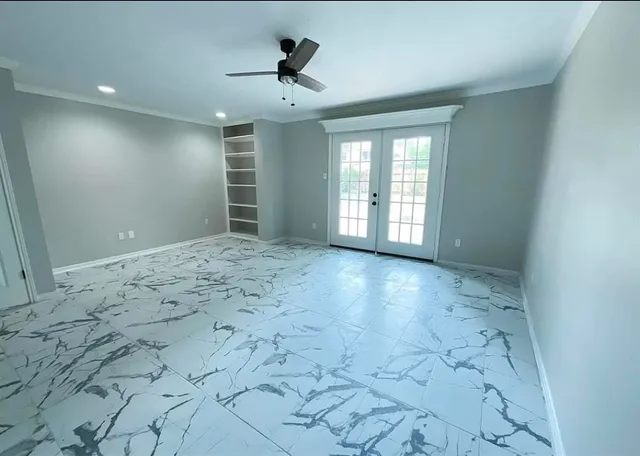 a bathroom with a sink a mirror and shower