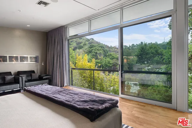 a view of a living room and a window