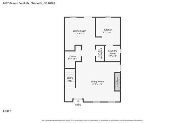 $1,855 | 8602 Beaver Creek Drive, Charlotte, NC 28269