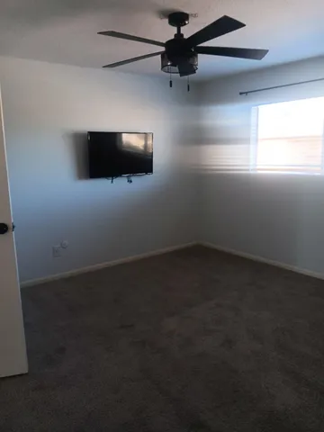 a view of hallway with shower