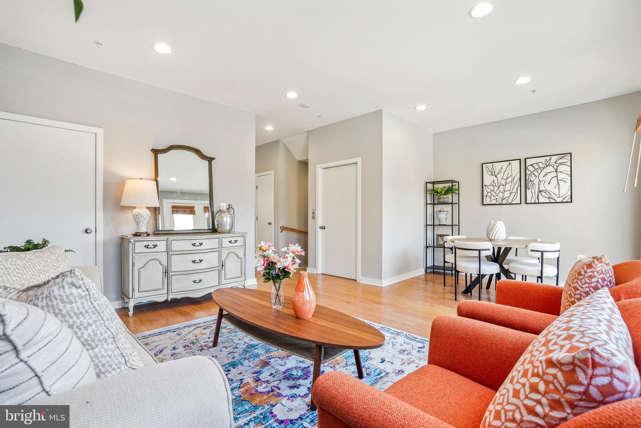 8012 Grove Street Silver Spring, MD 20910 - Photo 13 of 38 Living Room with Recessed Lighting