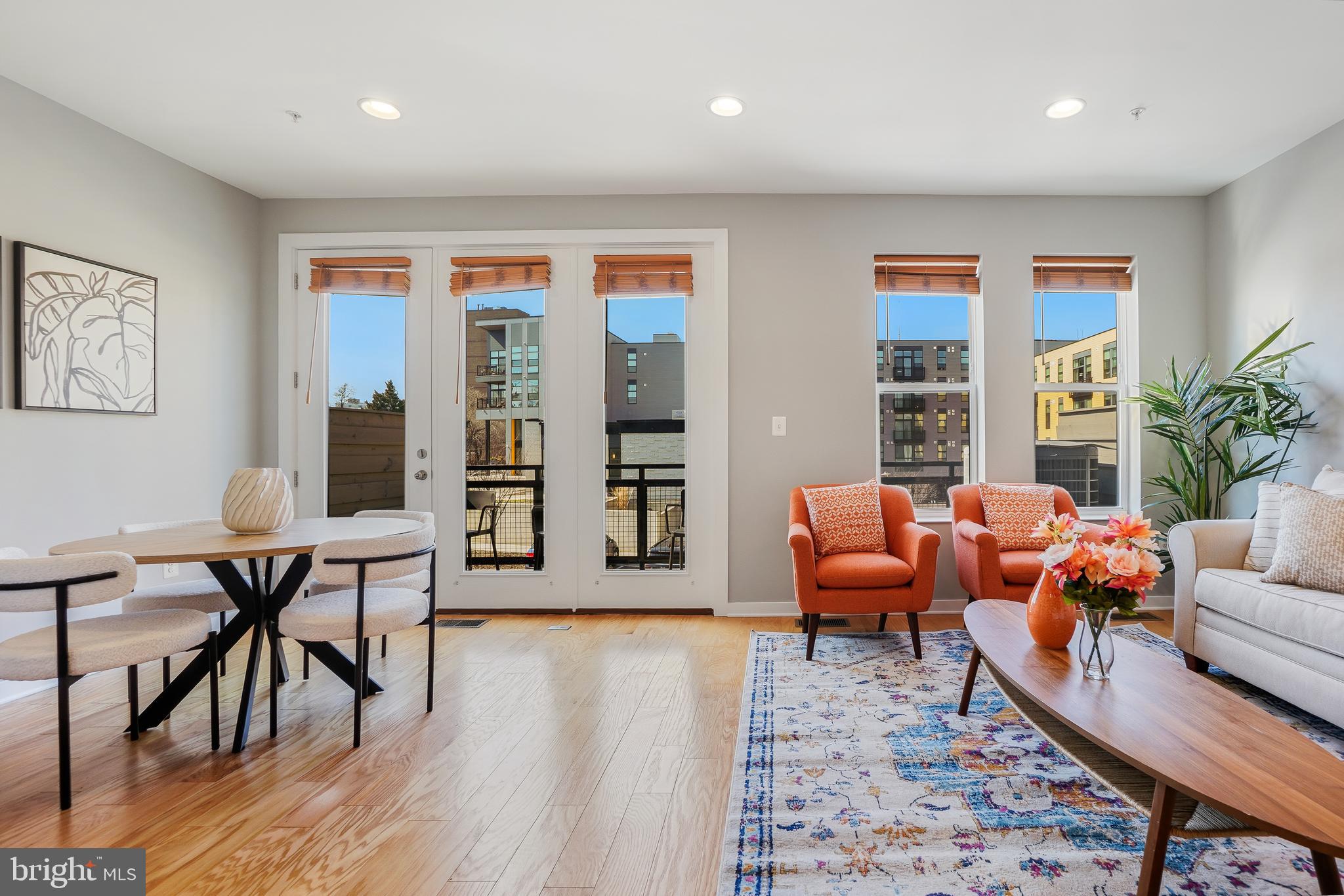 8012 Grove Street Silver Spring, MD 20910 - Photo 14 of 38 Living Room Opens to the Dining Area