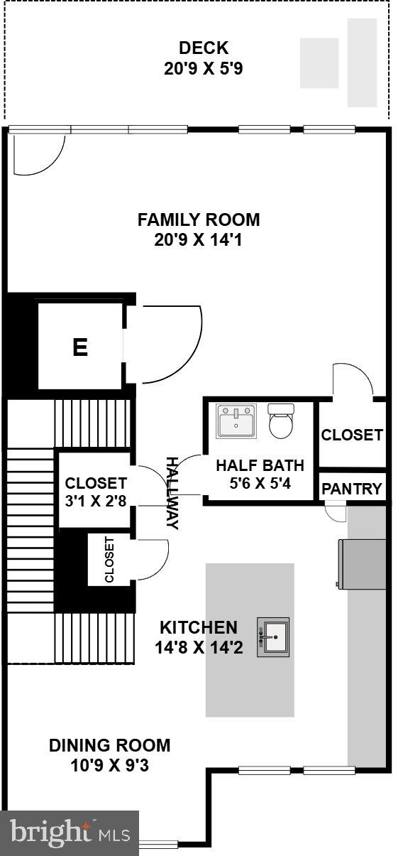 8012 Grove Street Silver Spring, MD 20910 - Photo 37 of 38 Main Level Floor Plan