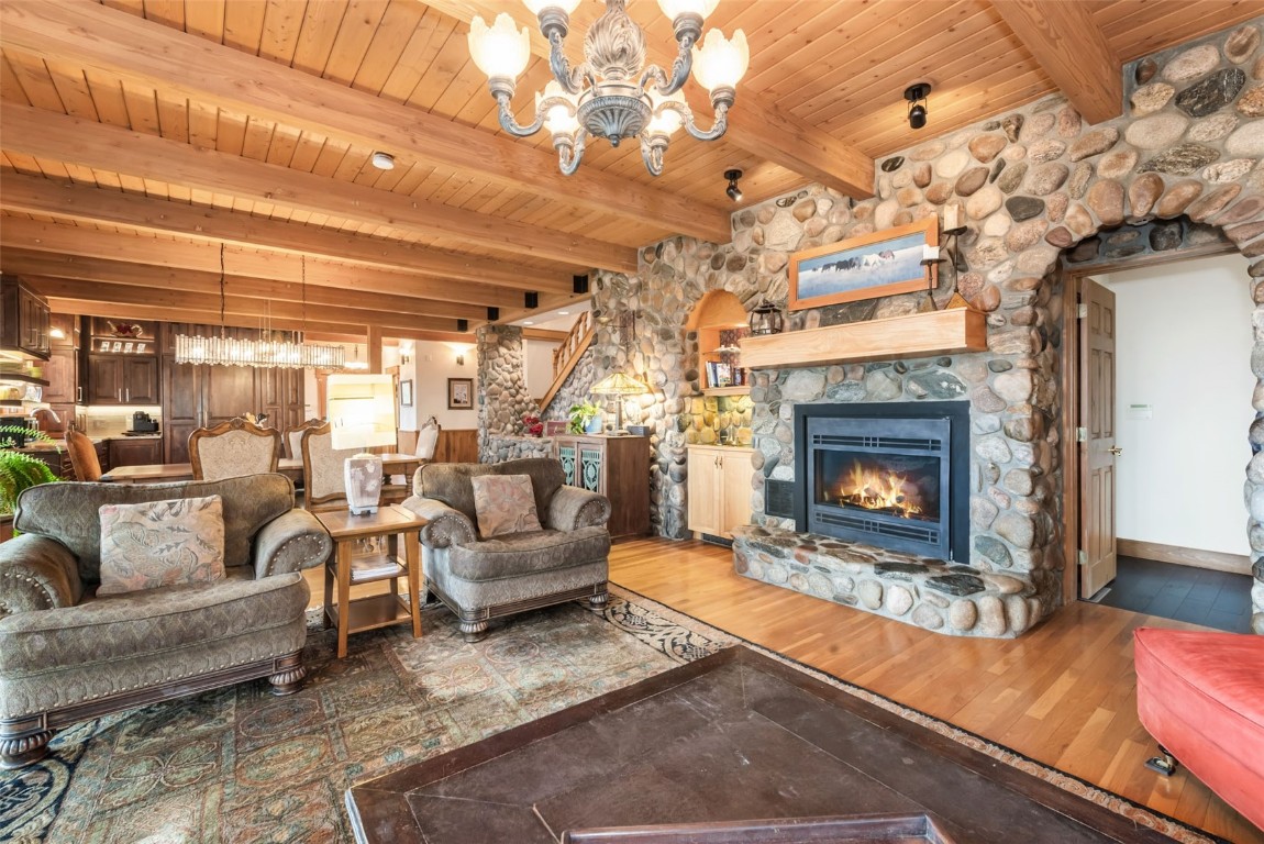 2300 Glacier Ridge Steamboat Springs, CO 80487 - Photo 18 of 50 a living room with furniture and a fireplace