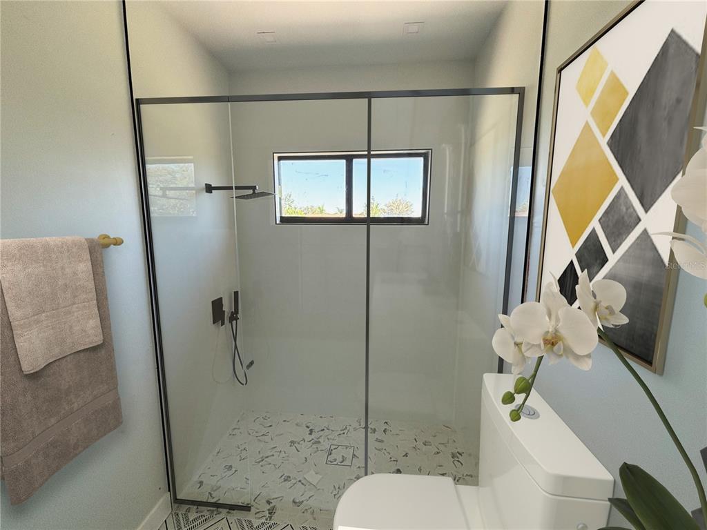 215 Bunker Road Rotonda West, FL 33947 - Photo 18 of 46 a bathroom with a sink toilet and shower