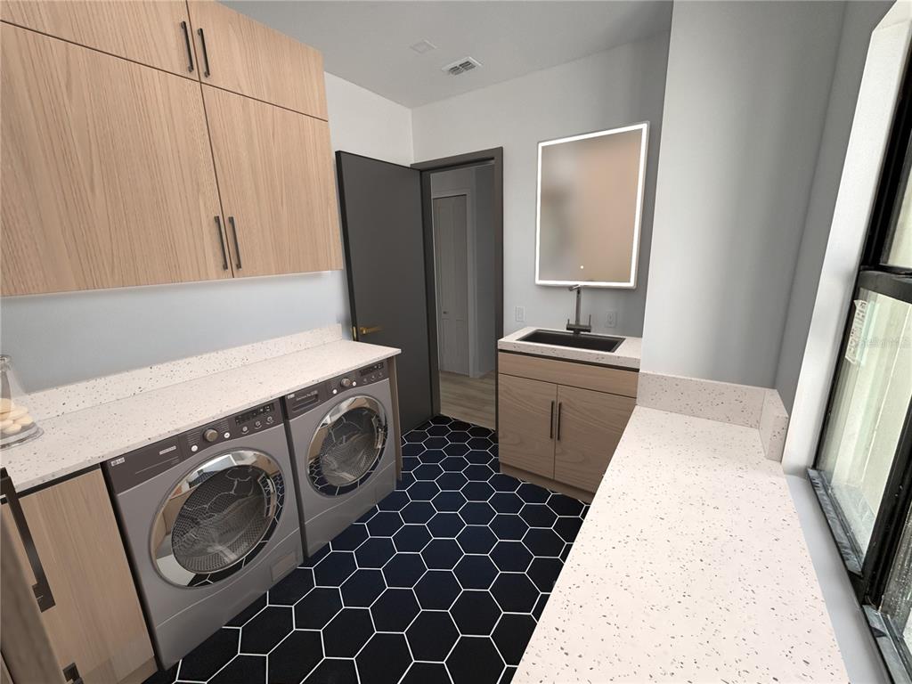 215 Bunker Road Rotonda West, FL 33947 - Photo 23 of 46 a utility room with dryer and washer