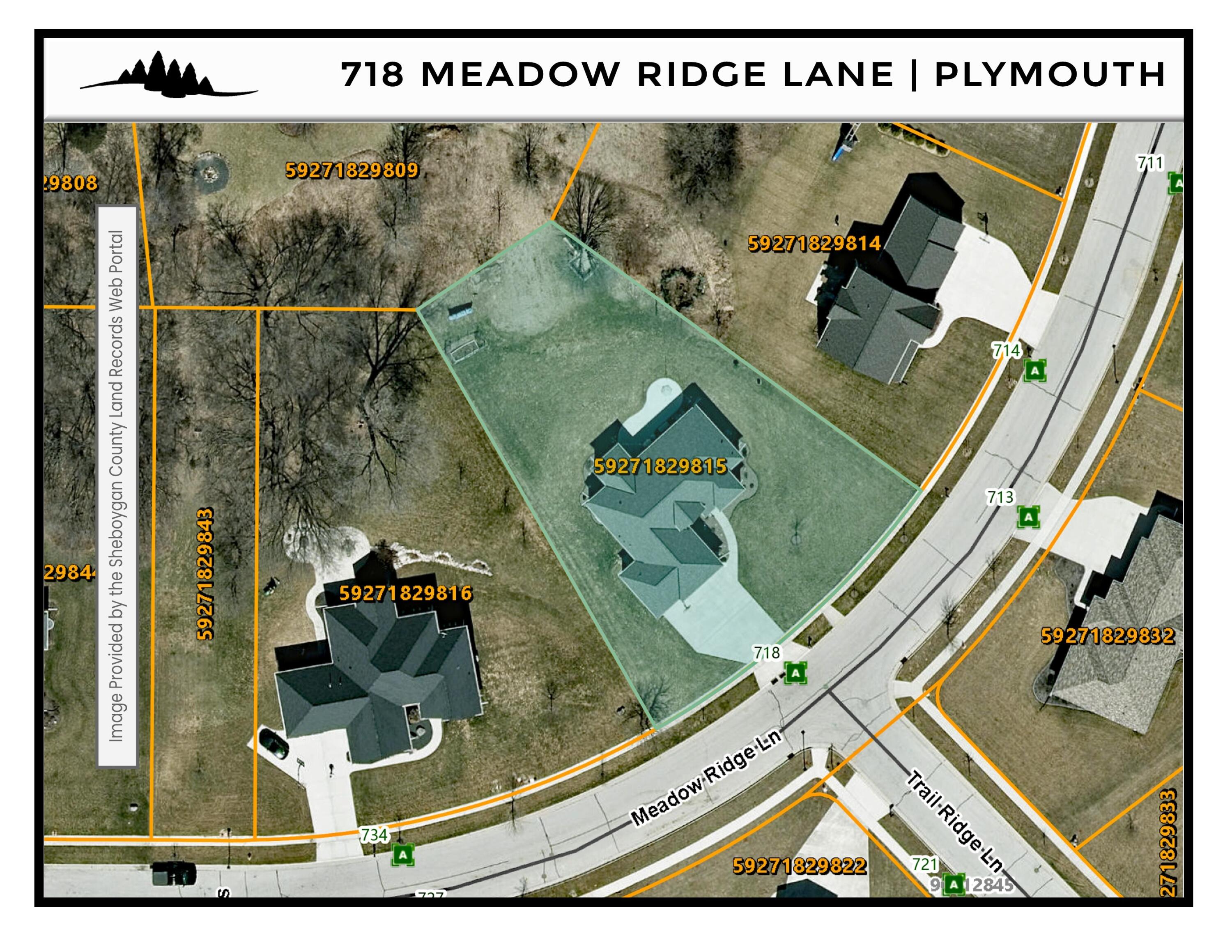 718 Meadow Ridge Lane Plymouth, WI 53073 - Photo 40 of 44 Parcel Map