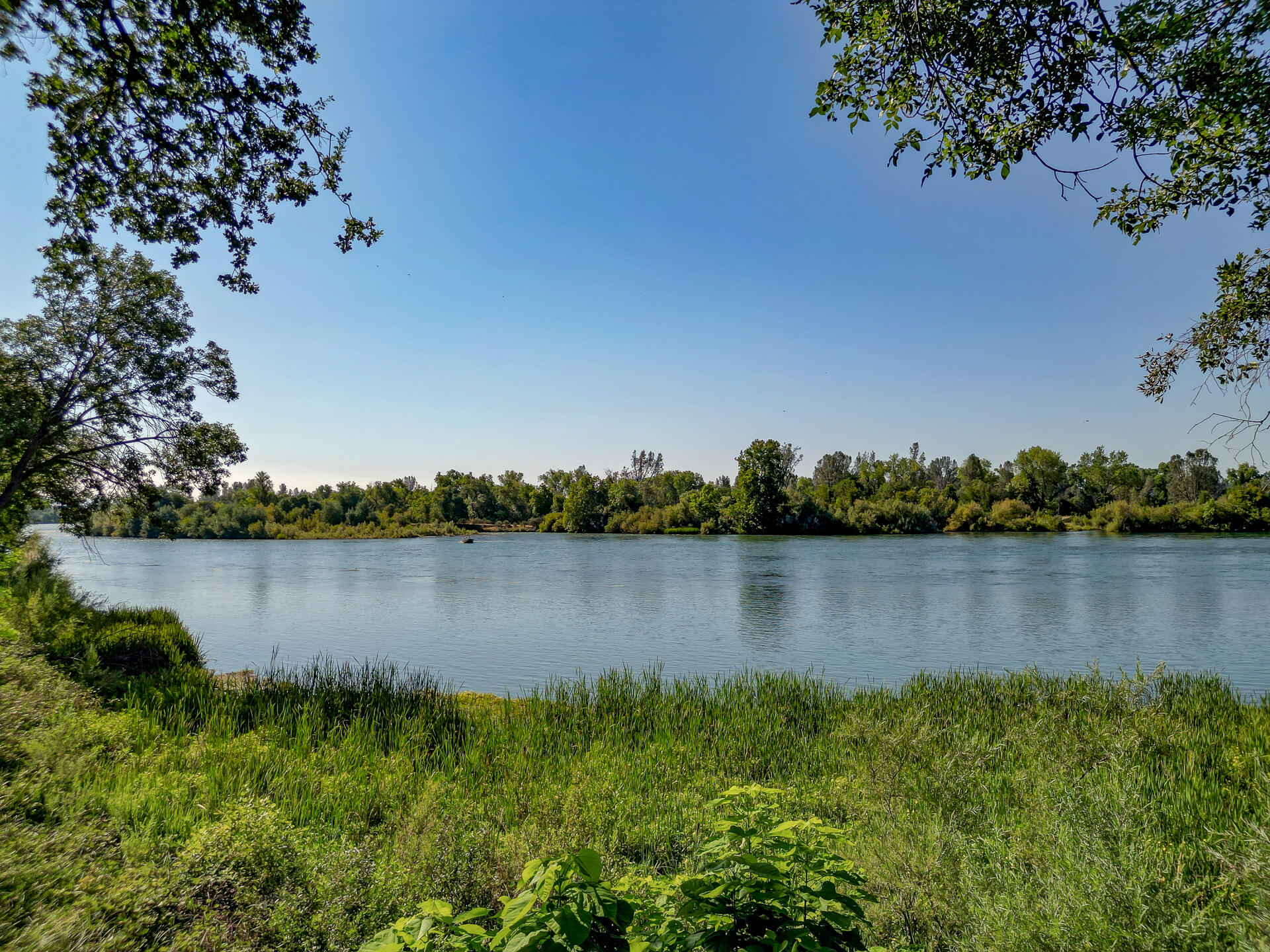 an aerial view of lake
