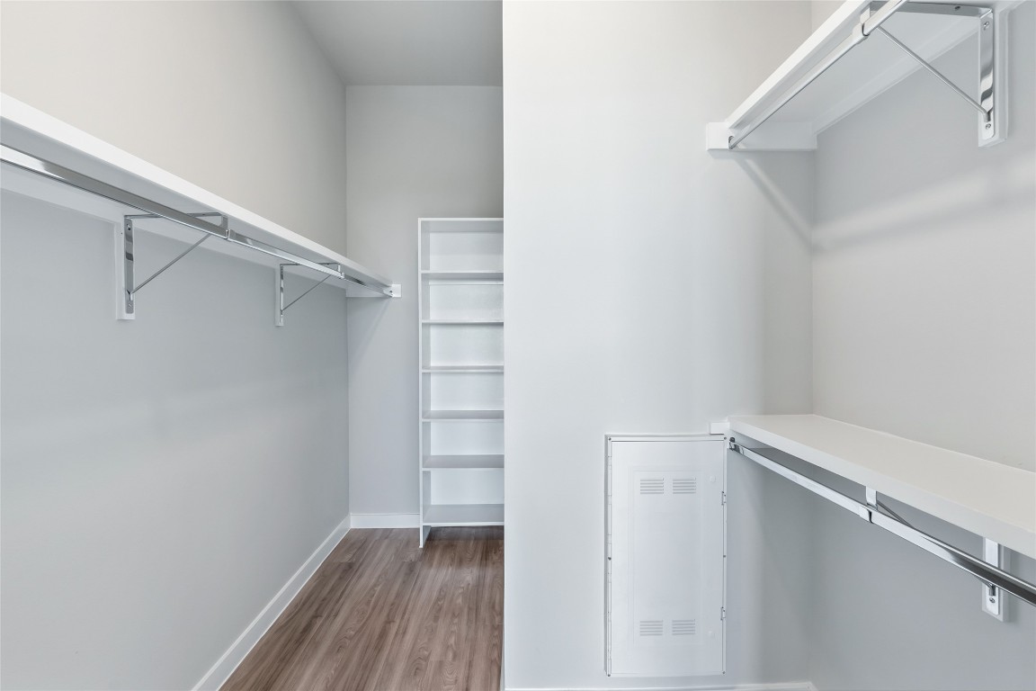 4510 Terry-O Lane, Unit 345 Austin, TX 78745 - Photo 12 of 15 a view of walk in closet with empty racks