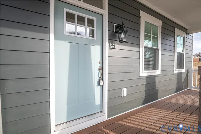 a view of front door