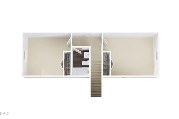 an empty room with closet