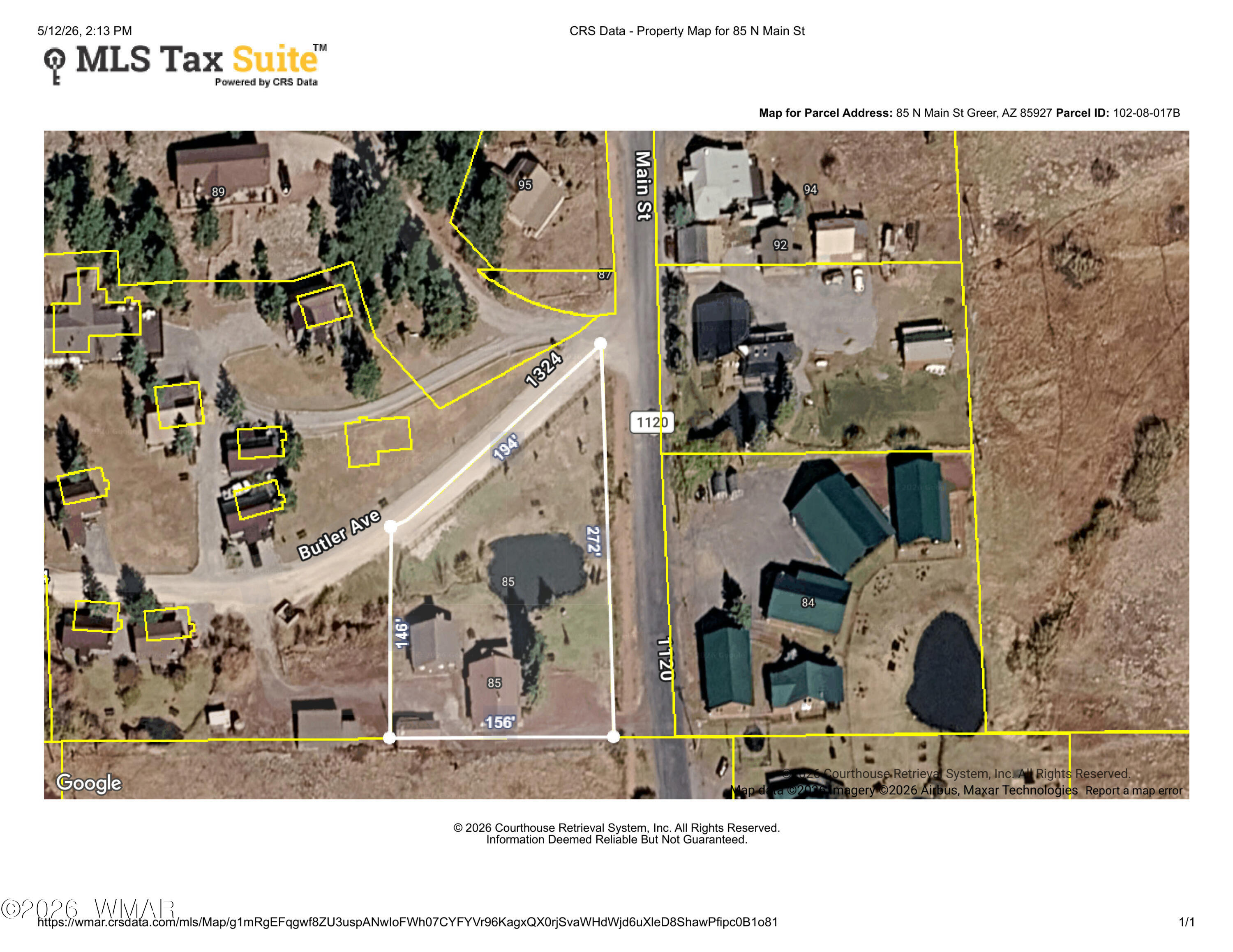 85 Main Street Greer, AZ 85927 - Photo 51 of 55 DARLING AERIAL JPG