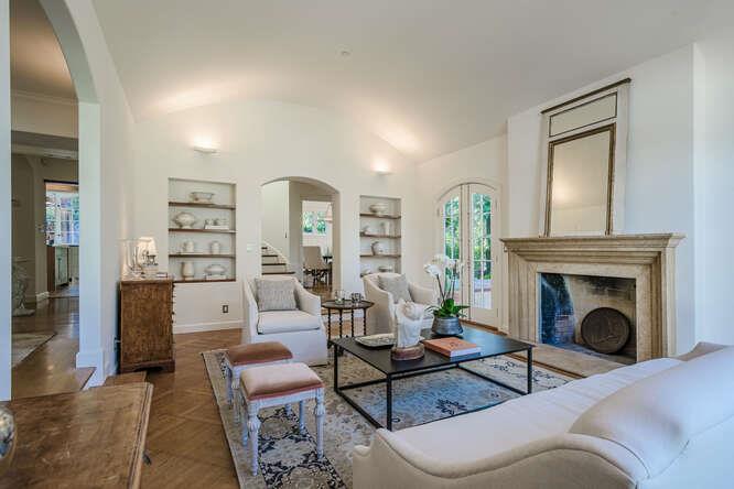236 Clark Drive San Mateo, CA 94402 - Photo 11 of 58 a living room with furniture and a fireplace