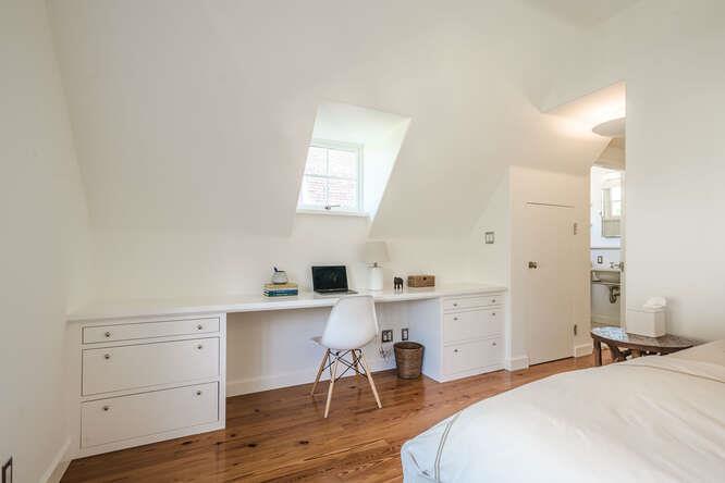 236 Clark Drive San Mateo, CA 94402 - Photo 46 of 58 a bedroom with a bed and a desk in it