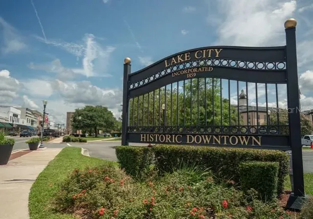 a view of a sign board