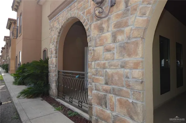 a view of a door of the house