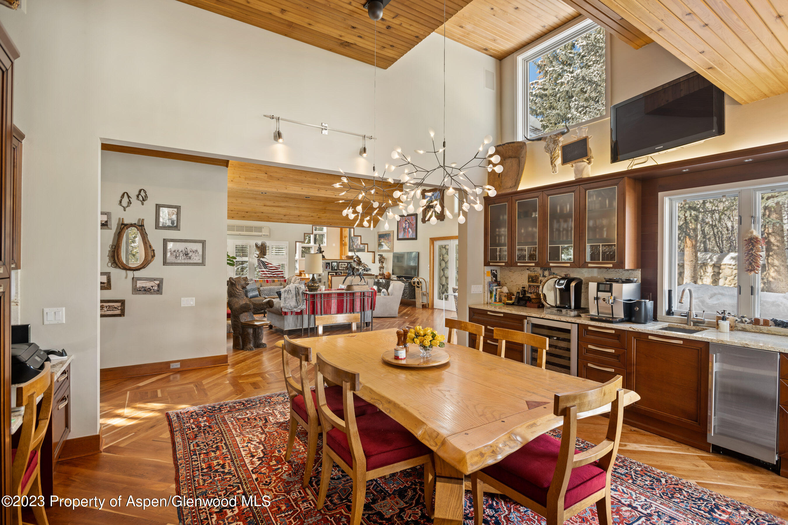 1402 Crystal Lake Road Aspen, CO 81611 - Photo 8 of 22 a view of a dining room with furniture