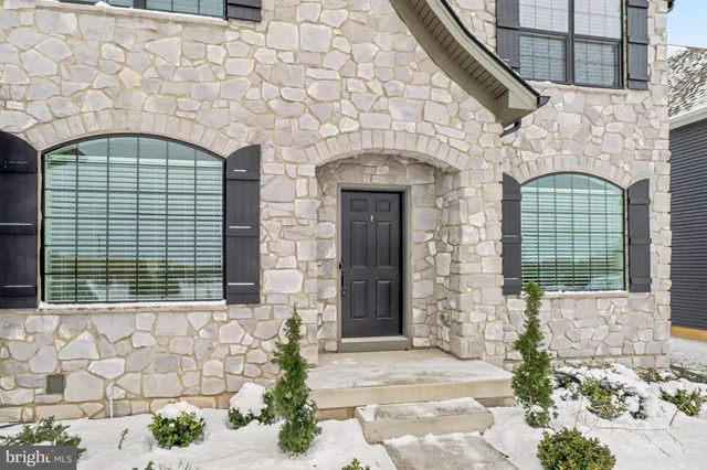 a front view of a house