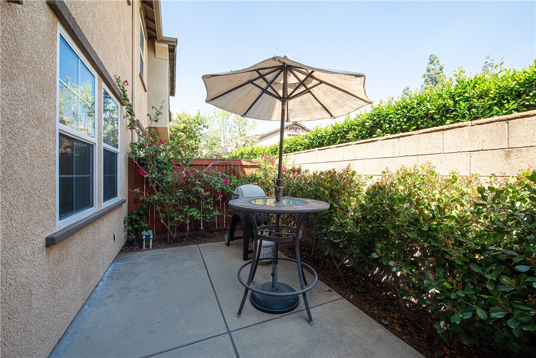 7353 Ellena W, Unit 52 Rancho Cucamonga, CA 91730 - Photo 24 of 30 The private backyard patio is the ideal spot to unwind at the end of busy day.