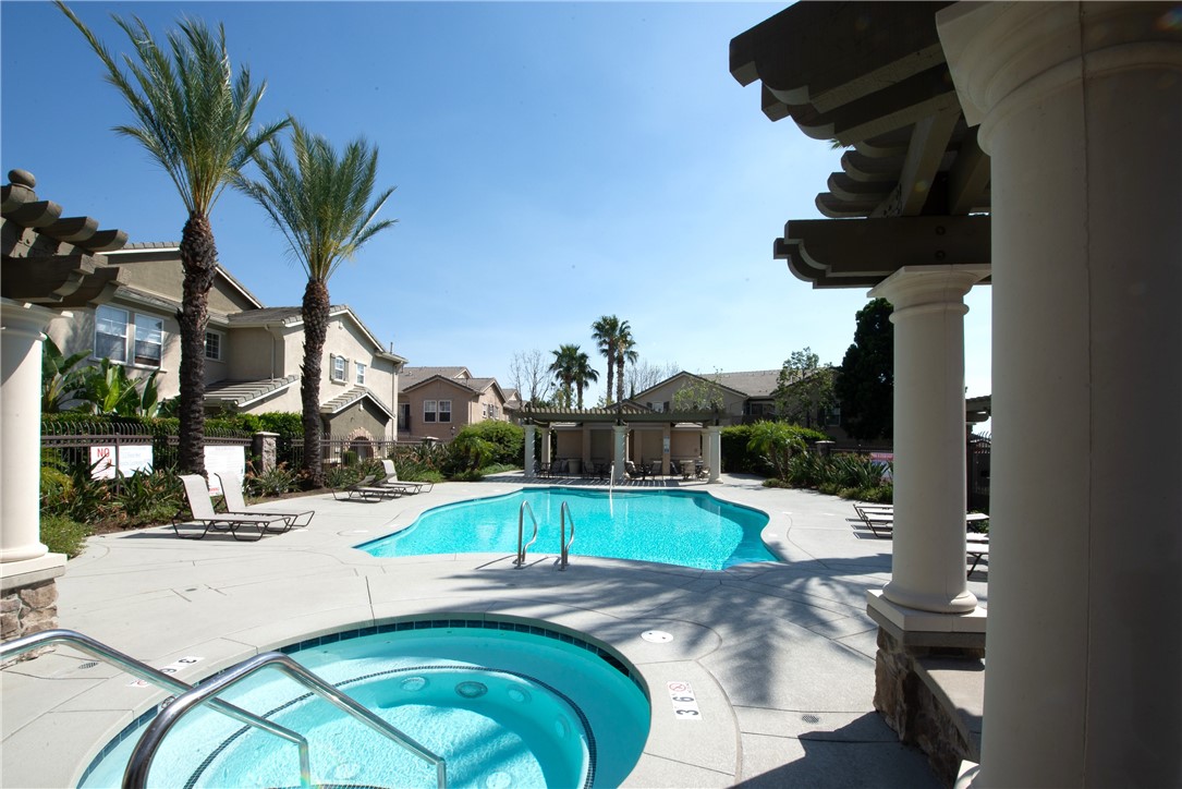 7353 Ellena W, Unit 52 Rancho Cucamonga, CA 91730 - Photo 27 of 30 The refreshing pool and spa are perfectly maintained for all to use.