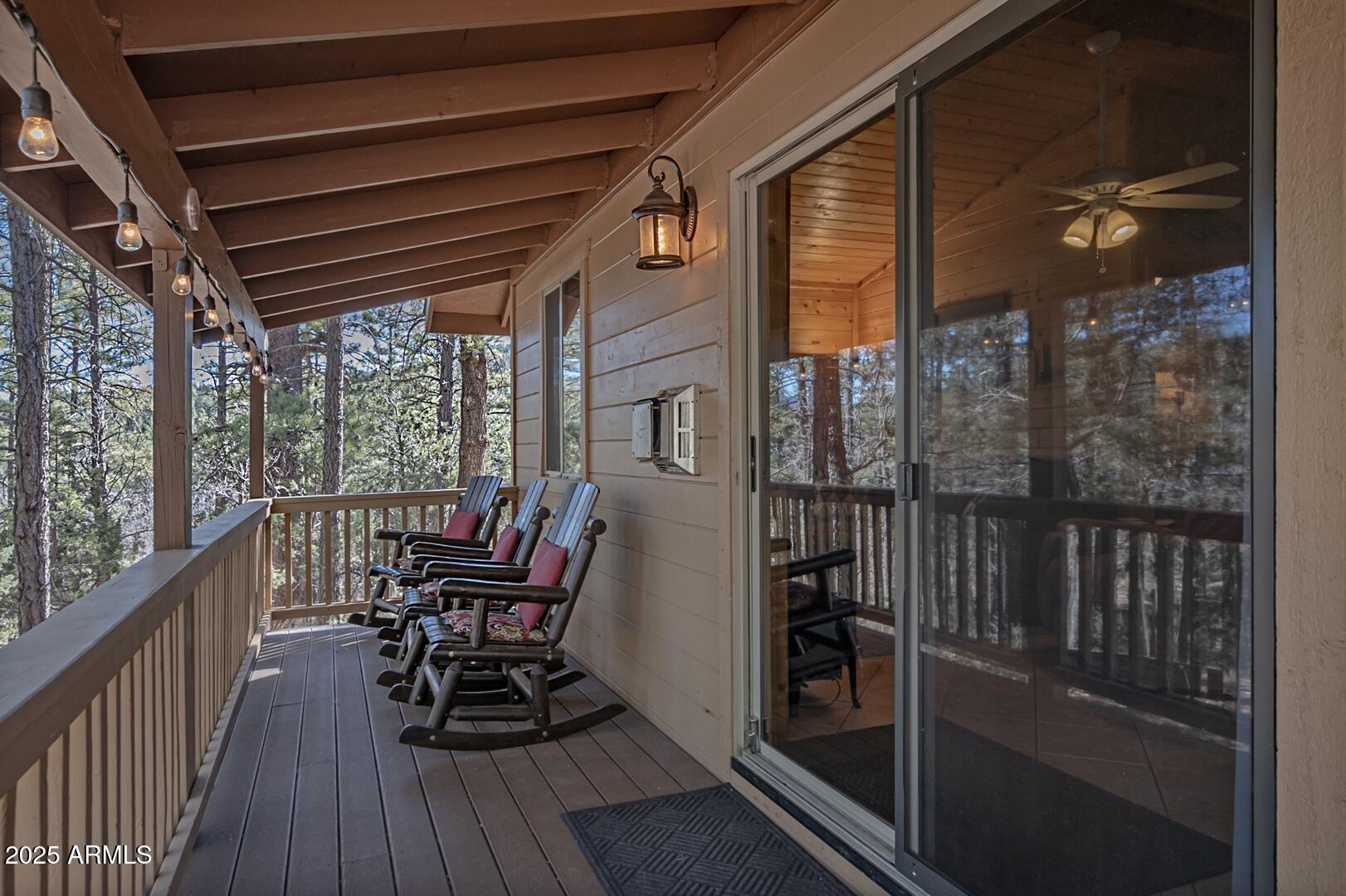 1103 East Ranch Road Payson, AZ 85541 - Photo 7 of 74 a view of a balcony with chairs