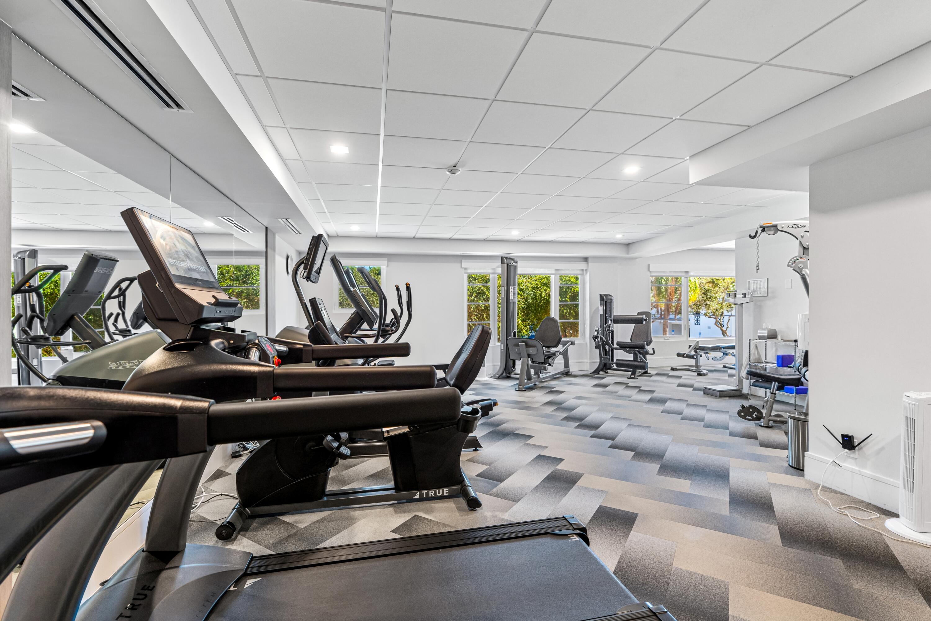 50 E Road, Unit 12G (PENTHOUSE) Delray Beach, FL 33483 - Photo 62 of 75 a view of a room with gym equipment