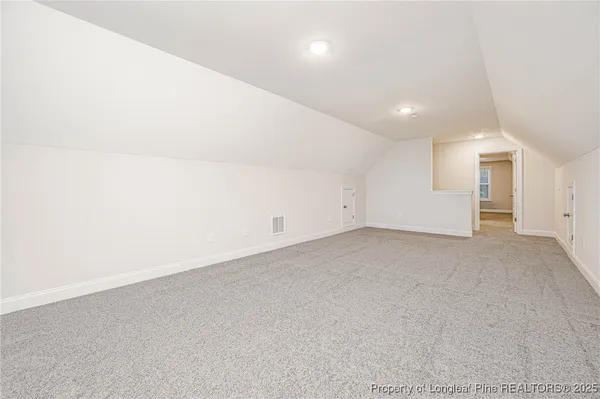 an empty room with an entryway