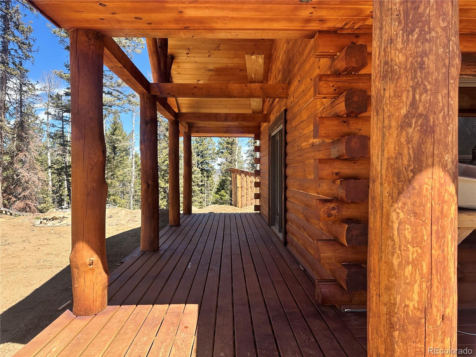 3425 Co Road Westcliffe, CO 81252 - Photo 8 of 15 a view of balcony with wooden floor