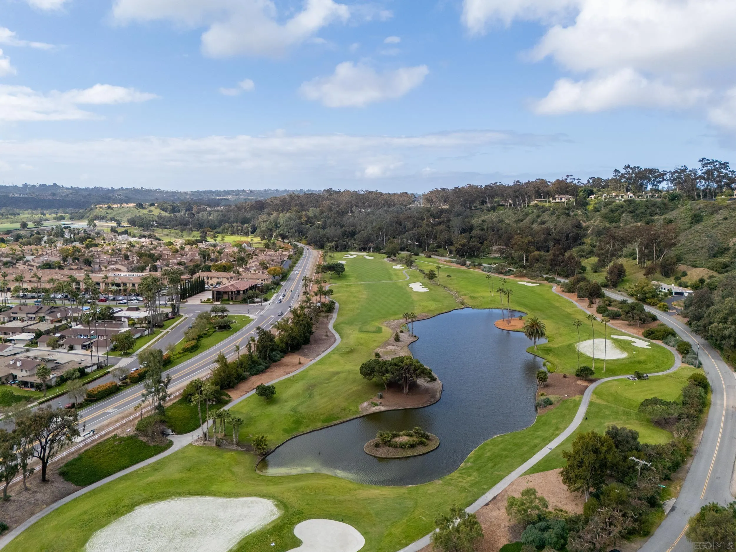 103 Cancha De Golf Rancho Santa Fe, CA 92091 - Photo 31 of 32 an aerial view of residential houses with outdoor space