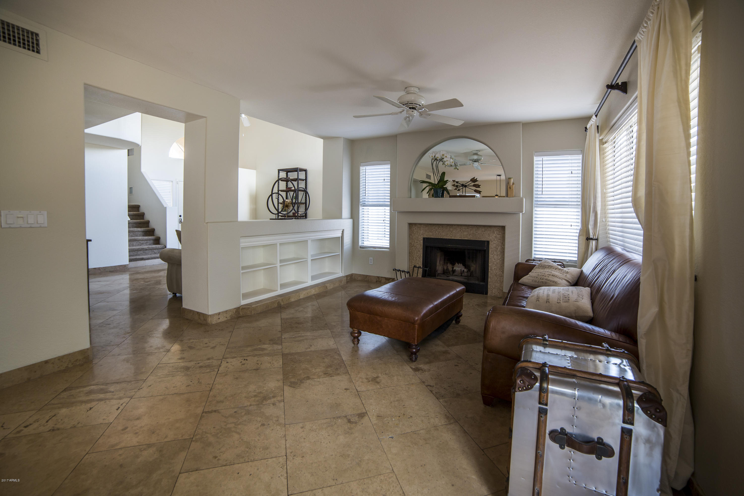 4604 East Danbury Road Phoenix, AZ 85032 - Photo 10 of 27 Travertine Floors and Baseboards