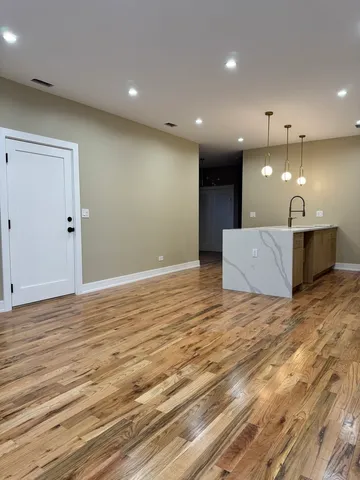 a view of kitchen and natural light