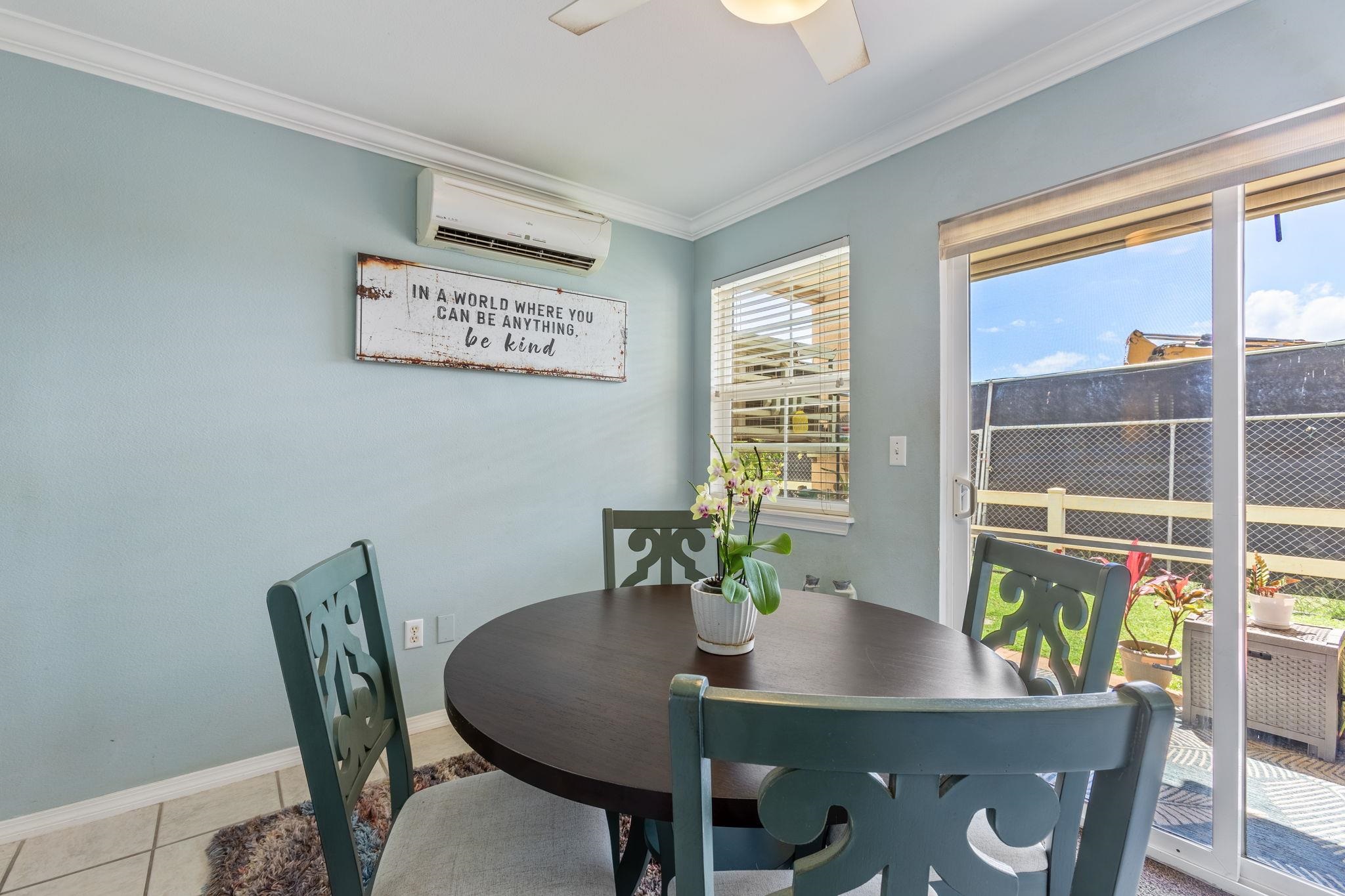 30 Halili Lane, Unit 3D Kihei, HI 96753 - Photo 21 of 46 a view of a dining room with furniture window and outside view