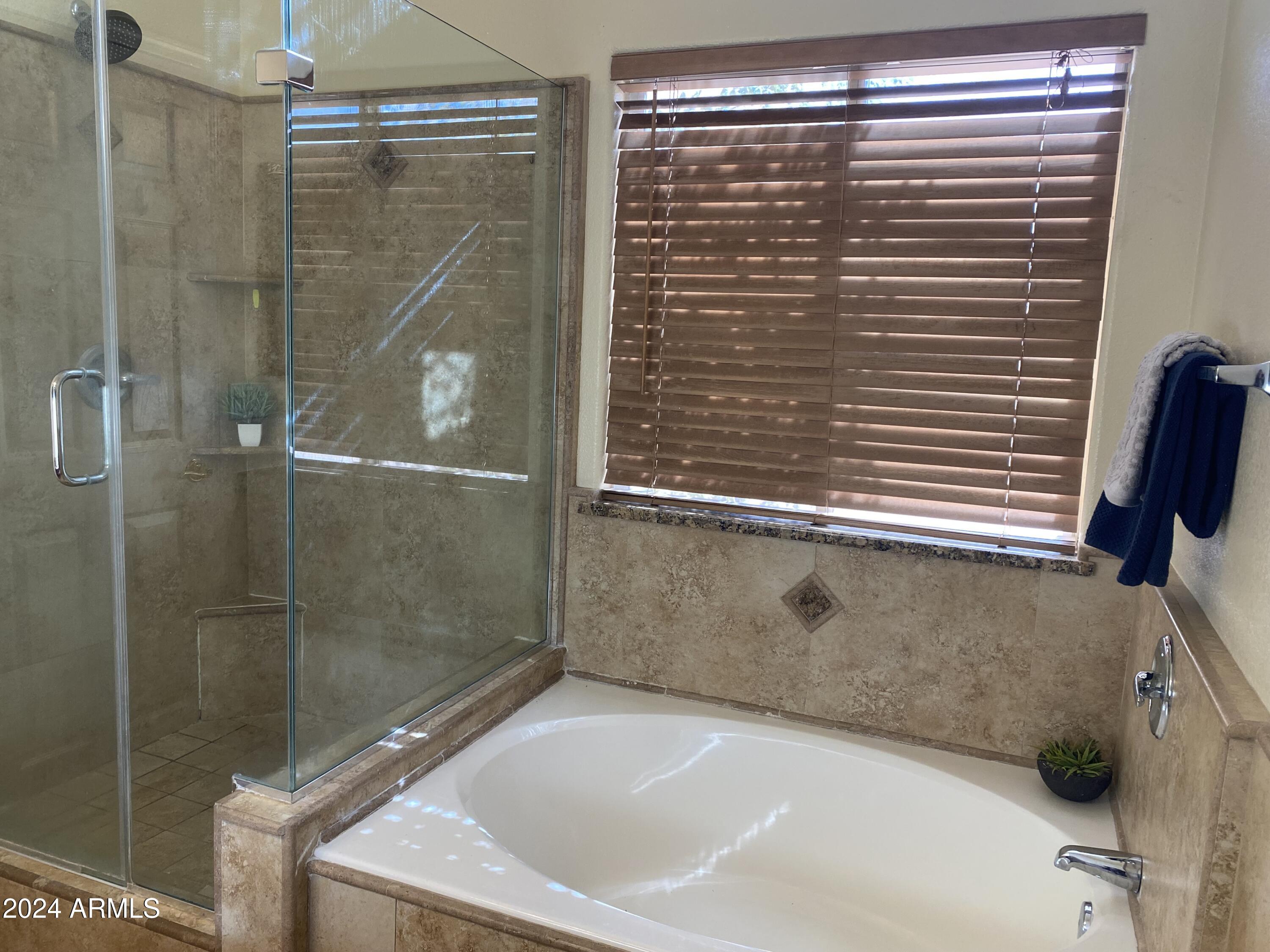 8143 West Marco Polo Road Peoria, AZ 85382 - Photo 17 of 29 a bathroom with a shower and a sink