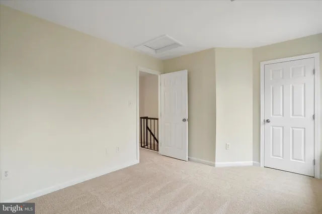 a view of an empty room