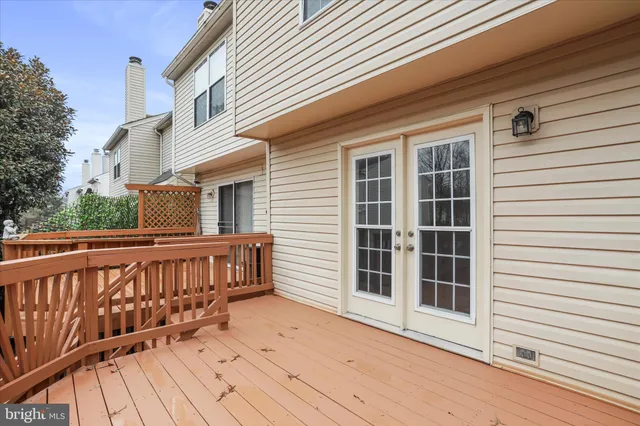 a view of wooden deck