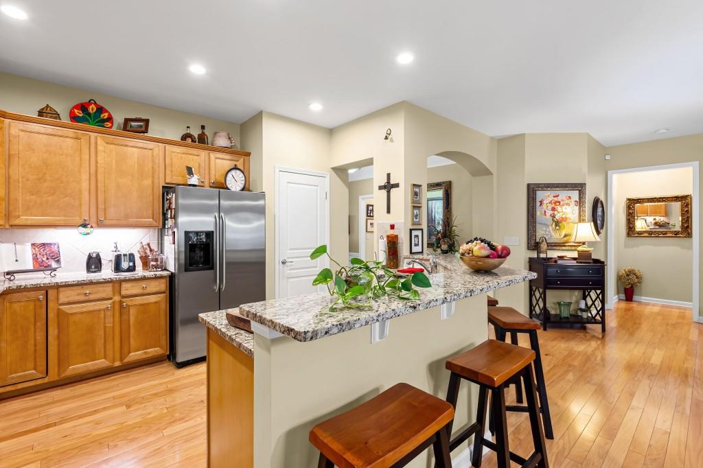 1081 Spring Station Road Greensboro, GA 30642 - Photo 9 of 35 a kitchen with refrigerator and cabinets