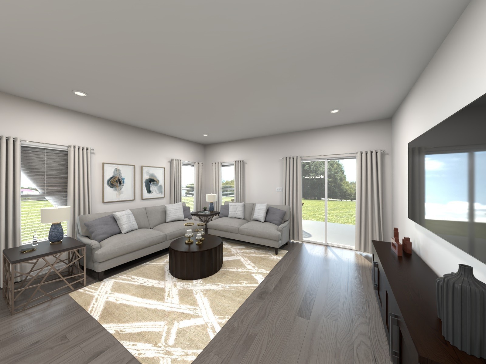 1294 Bluffton Circle Clarksville, TN 37043 - Photo 5 of 9 a living room with furniture and a large window