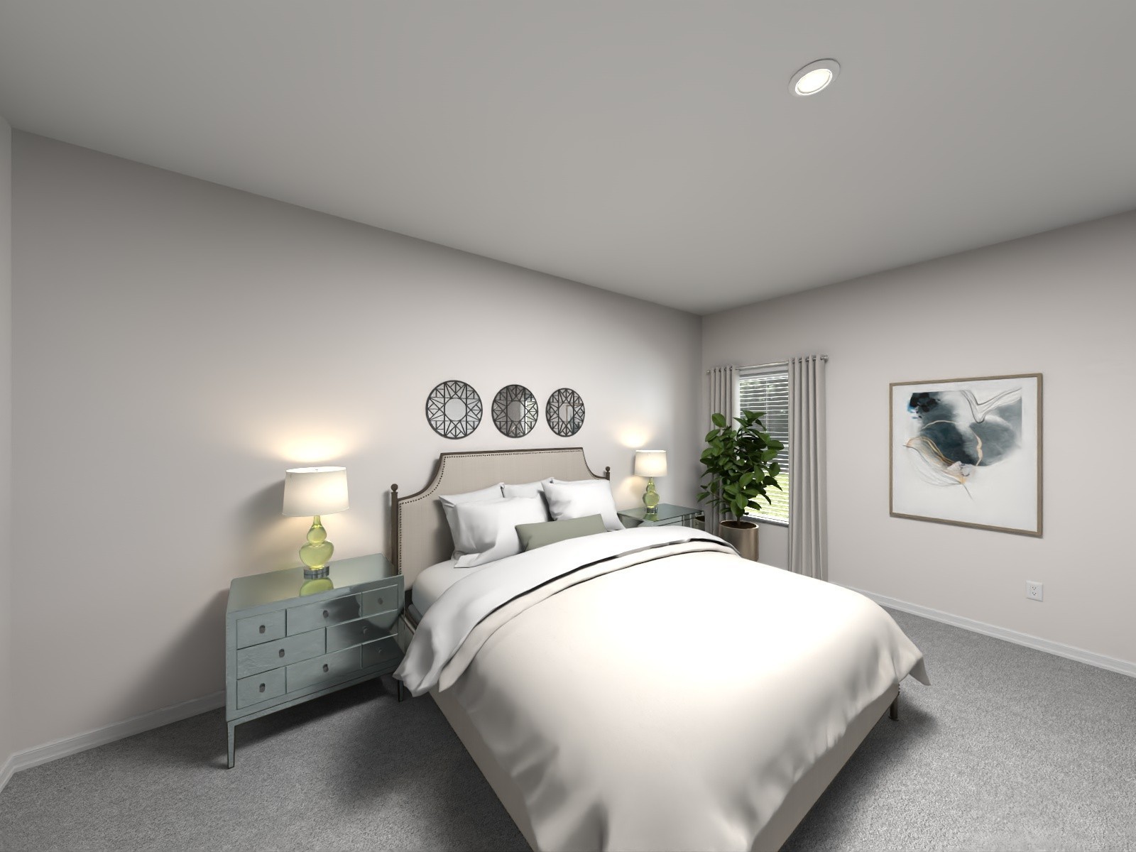 1294 Bluffton Circle Clarksville, TN 37043 - Photo 7 of 9 a spacious bedroom with a bed and a painting on the wall