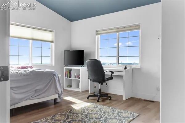 a view of workspace with a window