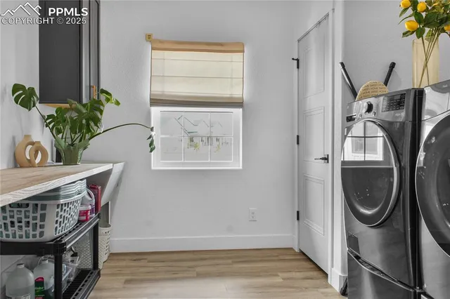 a view of a storage and utility room