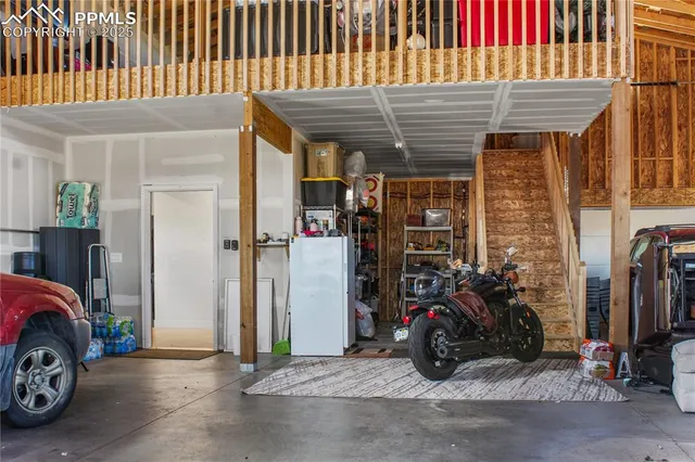 a view of a car garage