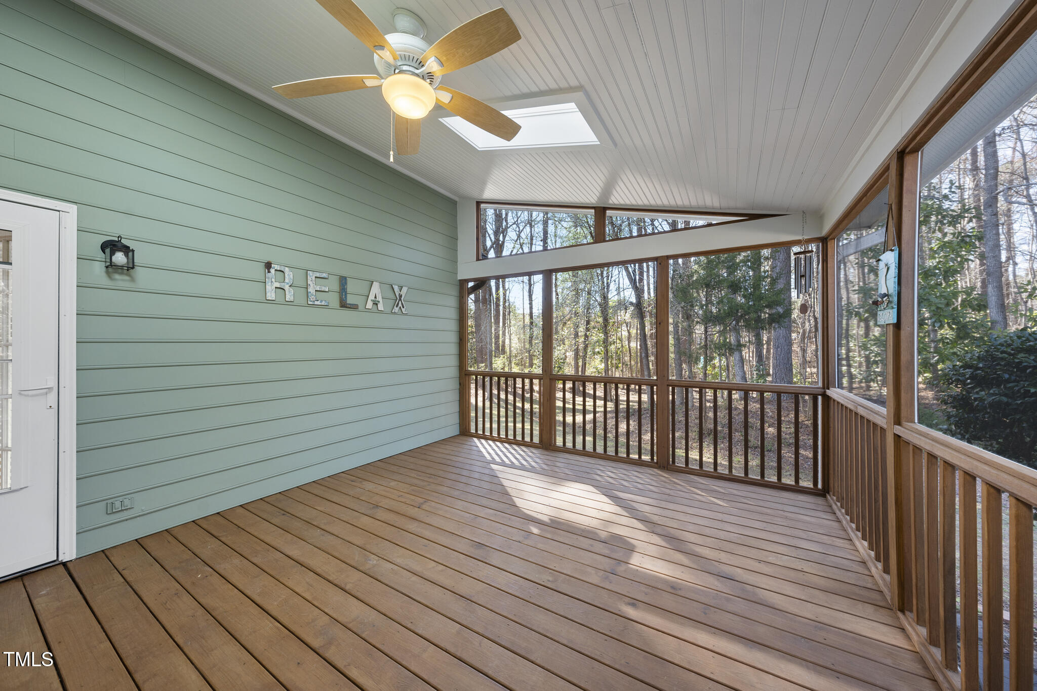 8063 Hogan Drive Wake Forest, NC 27587 - Photo 43 of 46 a view of a balcony with wooden floor