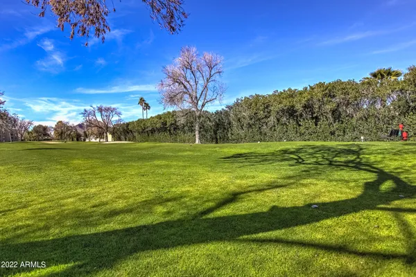 a view of a golf course