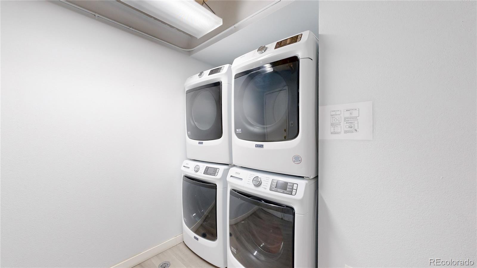 444 17th Street, Unit 301 Denver, CO 80202 - Photo 12 of 21 a utility room with dryer and washer
