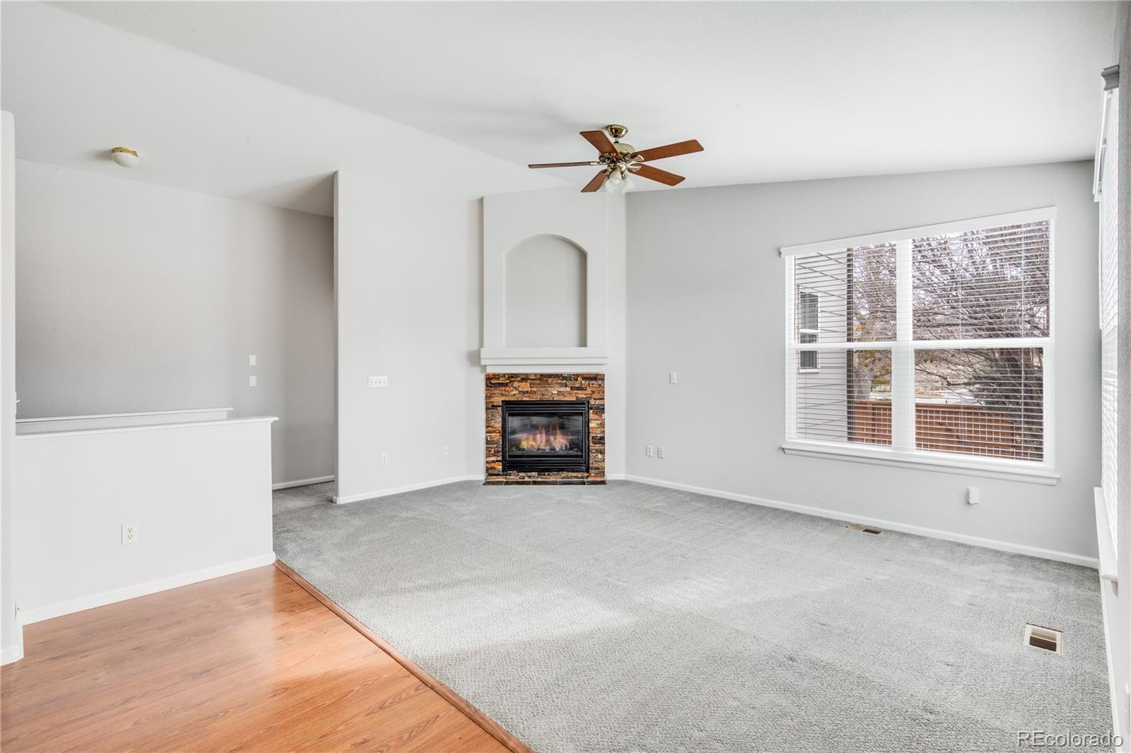 7135 Leopard Drive Lone Tree, CO 80124 - Photo 36 of 47 an empty room with windows and ceiling fan