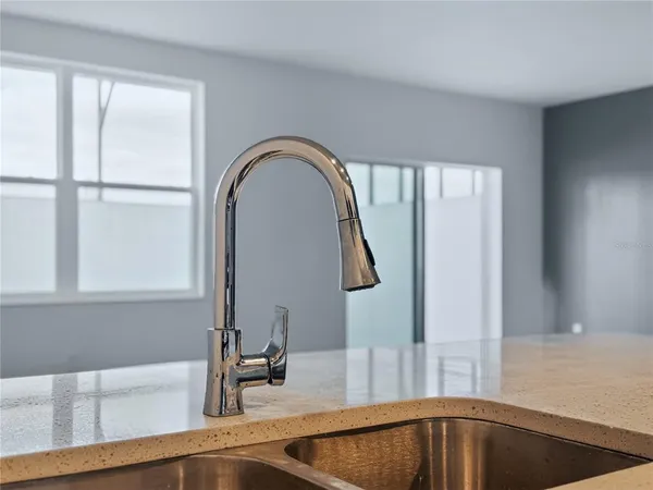 a close view of sink and tap