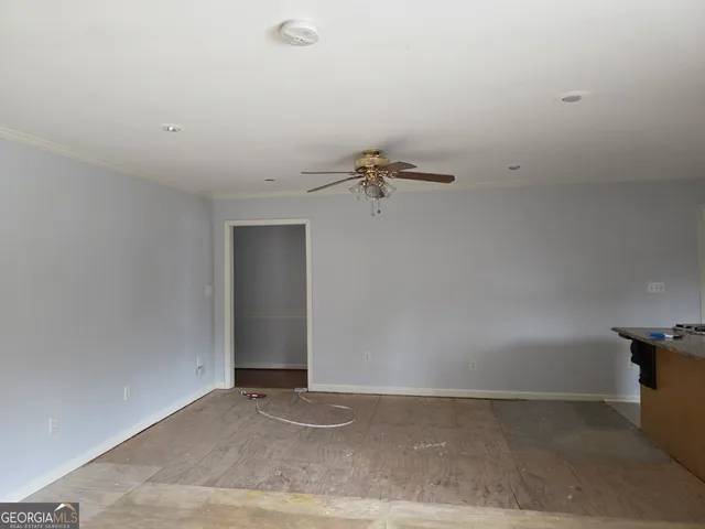 a view of a room with closet