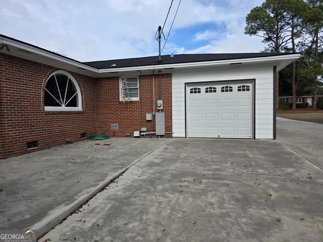a front view of a house