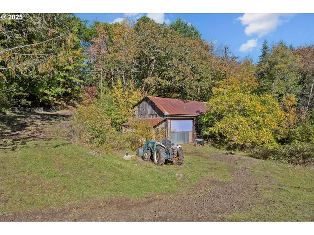 a view of an outdoor space with mountain view