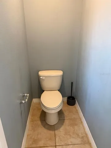 a bathroom with a toilet